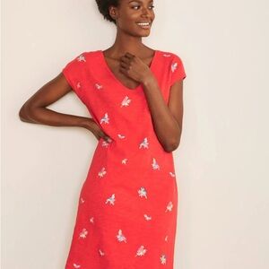Boden Polly Red Midi Dress